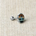 thumbnail image 4 of Body Candy 16G Womens 6mm Steel Retro Boombox Mens Cartilage Earring Helix Tragus Jewelry 1/4", 4 of 7