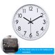 thumbnail image 4 of Reloj de pared de 12 pulgadas Unique Bargains con números 3D, movimiento de cuarzo, silencioso, sin tictac, redondo, blanco/plata, 4 of 6