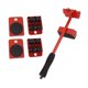 thumbnail image 5 of Diapositivas Para Mover Muebles, Transportador De Ruedas Universal Con Soporte De Carga Alta Con Barra De Palanca Para Gabinetes Móviles Y Electrodomésticos, 5 of 7
