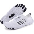 thumbnail image 1 of Zapatos para agua Sandalias descalzas Secado rápido Hombres Mujeres Zapatos acuáticos (39 Blanco Negro), 1 of 9
