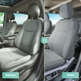 thumbnail image 3 of For 2021-2024 Toyota Sienna FH Group PU Leather Custom Fit Waterproof Car Seat Covers - Solid Gray Front Seats, 3 of 4