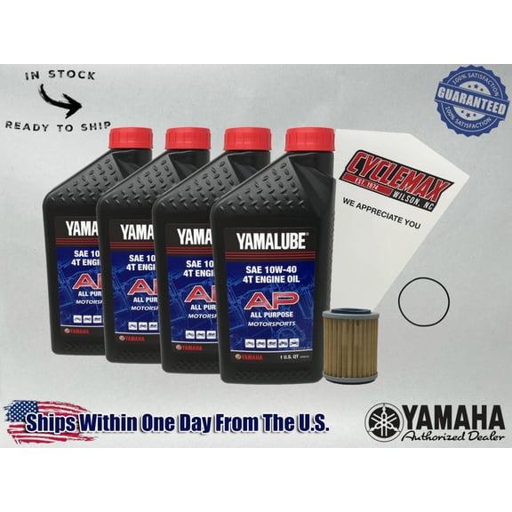 Cyclemax Standard Yamalube Oil Change Kit fits 2000-2012 Yamaha BIG BEAR 400