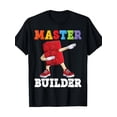 thumbnail image 2 of Dabbing Kids Master Builder Funny Building Blocks Bricks T-Shirt220g Tee For Adult, Men, Women, Teen, Teenager, Adolescent, Youth, 2 of 6