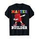 thumbnail image 2 of Camiseta divertida de bloques de construcción "Maestro Constructor" para niños, 220 g, para adultos, hombres, mujeres, adolescentes, jóvenes y tiempo libre., 2 of 7