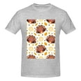 thumbnail image 4 of Bingfone Fall Turkey Men'S Loose Fit Short-Sleeve Pocket T-Shirt, 4 of 7