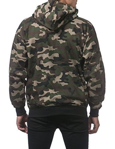 Pro Club Men's Heavyweight Full Zip Fleece Hoodie, Green