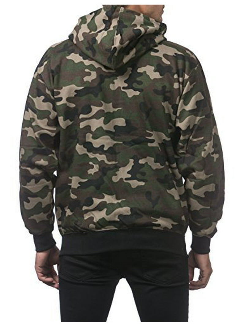 トップス PROCLUB camouflage reversible hoodie Pro Club Men's Full Zip Reversible Fleece and Thermal Hoodie