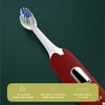 thumbnail image 5 of ZFYXGS Electric Toothbrush for Adults, 4 Brush Heads, Red, IPX7 Waterpoorf, 5 of 6