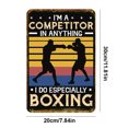 thumbnail image 2 of Placa de Metal Vintage Wdftyju Rectangular de boxeo 20x30cm, 2 of 9