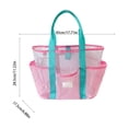thumbnail image 4 of Msgweeeg Beach Bags Beach Tote Bag Large Mesh Beach Tote Bag for Women Quickily Dry Swimming Pool Bag with Multi Pockets Foldable Travel Gym Tote for Beach Towels Toiletries Summer, 4 of 7