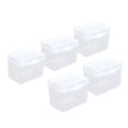thumbnail image 4 of 5 Pcs Boîte de Rangement Transparente en Éponge, Conteneur en Plastique Transparent Portable Multifonction, 4 of 14
