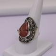 thumbnail image 2 of Fine Silver Rhodocrosite Ring for Women Handmade in Jaipur, 2 of 4