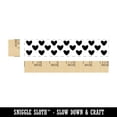 thumbnail image 2 of Lots of Hearts Rectangle Rubber Stamp Stamping Scrapbooking Crafting - Small 2.50in, 2 of 7
