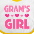 thumbnail image 4 of Inktastic Grams Girl Granddaughter Girls Baby Bib, 4 of 4