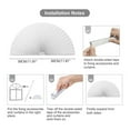 thumbnail image 2 of Arch Window Shade Radius 11 inch Half Circle Arched Non-Woven Stick on Cut to Size self Adhesive Light Filtering Half Moon Round Window Covering Pleated Blinds for Front Door, 2 of 12