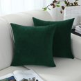 thumbnail image 3 of Fundas de almohada decorativas Jeneoo, 50 x 50 cm, chenilla, 2 unidades, verdes, 3 of 7