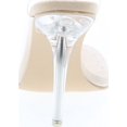 thumbnail image 4 of CAPE ROBBIN Allure Women's Dressy Peep Toe Clear Transparent Strap Slip On Clear Heels - Nude, 4 of 7
