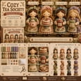 thumbnail image 2 of Tiny Worlds Collection, Patchwork DIY Kit Series, Creative Sewing Art Craft for Beginner Crafters Home Decor Unique Handmade Gift with Multiple Themes (A5), 2 of 8