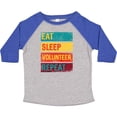 thumbnail image 3 of Inktastic Volunteering Eat Sleep Volunteer Repeat Boys or Girls Toddler T-Shirt, 3 of 5