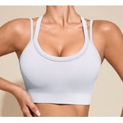 Sports Bras for Women HIigh Support, Cross-Back Padded Strappy High Impact Sports Bras for Women Large Bust