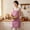 Purple, variant on VVQ Striped Waterproof Oil Proof Smock, Kitchen Apron with Front Pocket Adjustable Straps, Lightweight Breathable Cover Up for Women Men Cooking Baking, Purple