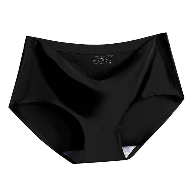 Mujeres Bragas Transpirables Cintura Media Ropa Interior Causal Bragas Lencería Negro SM SunniMix bragas sin costuras para mujer