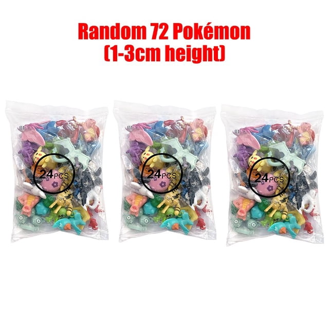 Figuras de Pokémon Pikachu, 1-3 CM, Mini monstruo de bolsillo 144, caja de plástico, modelo de juguetes, muñecas de colección de Anime, regalos de cumpleaños