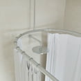 thumbnail image 4 of Naiture Stainless Steel Oval Shower Curtain Rod with Ceiling Support for Clawfoot Tub in 72" L X 36" W, Chrome Finish, 4 of 6