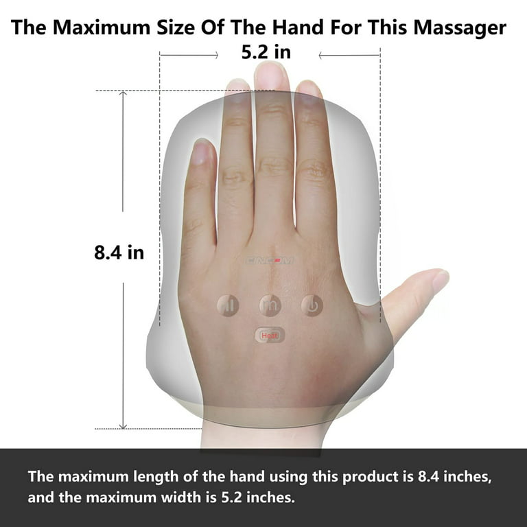 CINCOM Hand Massager（FSA or HSA Eligible）- Cordless Hand Massager with Heat  and