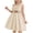 Beige, variant on Girls Off Shoulder Dresses Size 8 Cute Casual Ruffle Hem Summer Dress Aline Beach Vacation Outfits Hot Pink, 9 Years