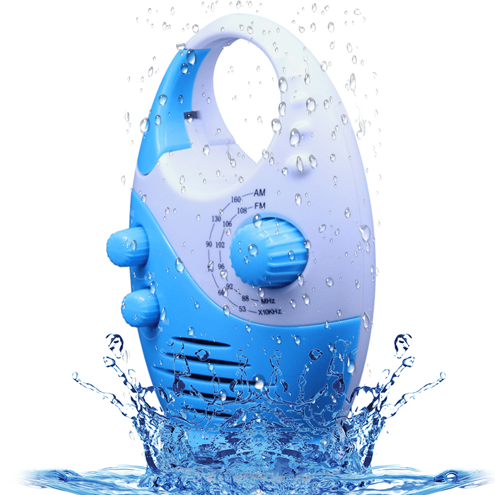 Electronics Radios Waterproof Shower Radio,Splash Proof Am/Fm Radio