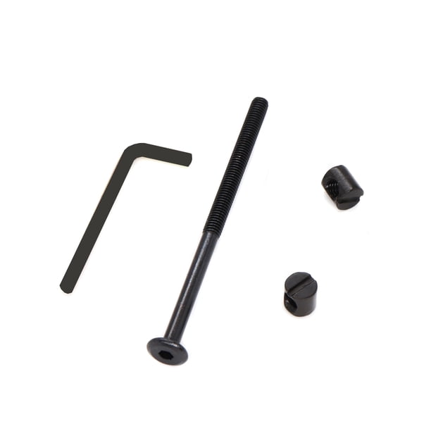 binifiMux Paquete de 10 pernos con cabeza Allen M6 x 85 mm para muebles, cuna, cama de bebé, tuerca cilíndrica M6