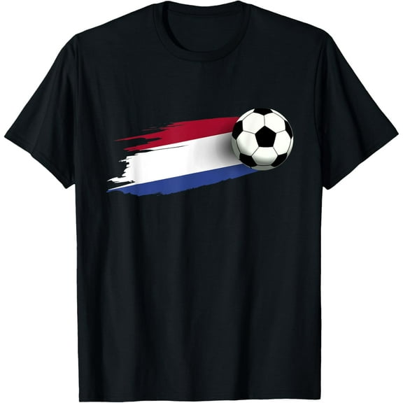t-shirt Netherlands Flag Jersey Dutch Soccer Team Dutch T-Shirt mens,black,women,funny,journey,Crew Neck, Short Sleeve,printing