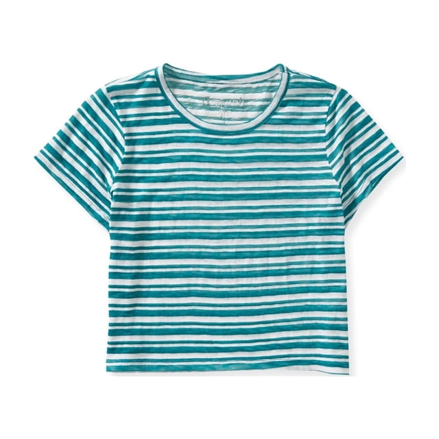 Aeropostale T-Shirt Graphique Court Burnout pour Femmes, Vert, Juniors, X-Grand