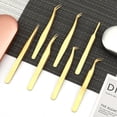 thumbnail image 4 of Special grafting eyelash tweezers for eyelashes flowering false eyelash tweezers for eyelashes golden feather tweezers-Long Beak Gold Feather Clip, 4 of 4