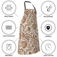 thumbnail image 6 of Bingfone Indian Paisley1 Apron Gifts For Men, Women Professional Grade Chef Apron for Kitchen,BBQ & Grill, 6 of 8