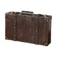 thumbnail image 6 of Sturdy Retro Wooden Suitcases Leather Cover Reinforced Edges Comfortable Grip Two Sizes Ideal for Travel and Storage, 6 of 8