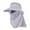 Grey, variant on Audhol Hats for Women Sun Hat Sun Wide Brim Bucket Hat Foldable Outdoor Baseball Cap With Shawl Hat Beige One Size