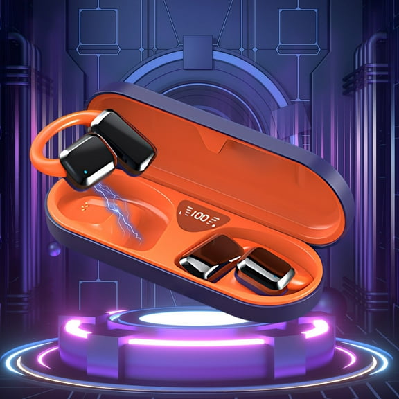 Bluetooth Headphones Wireless Earbuds Bluetooth Headphones Play Back Sport Earphones With LED Display Over-Ear Buds With Earhooks Built-in Mic Headset For Workout Noise Cancelling Headphones