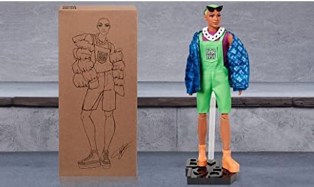 Barbie BMR 1959 Poseable Retro Dolls - One of Each- Bike Shorts & Romper, Neon Overall & Puffer Jacket, Vinyl Bomber Jacket, GHT94, GHT91, GHT96 - SET of 3