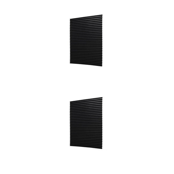 Bearachild Conjunto de persianas para ventana, modificación del hogar, cocina, sala de estar, accesorio de cortina, componente modificado, pieza opaca 90cmx180cm Negro 2piezas Bearachild CBP496730