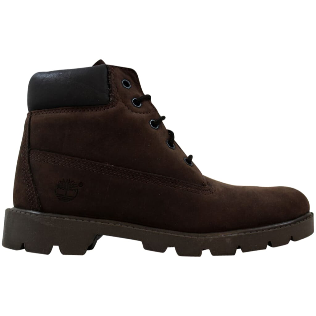 Timberland Boys 6" Boot Dark Brown Nubuck 10974 GradeSchool Size 4.5Y