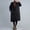 Black, variant on Drovellove Plus Size Women's Long Sleeve Parka Coat with Padded Warm Lining - Casual Solid Color Quilted Jacket for Cold Weather, Cozy Winter Outerwear for Home, Work