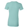 thumbnail image 3 of BELLA + CANVAS Women's The Favorite Tee 6004 - Seafoam Blue Size L, 3 of 5