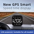 thumbnail image 4 of Digital GPS Speedometer, Car Universal HUD Head Up Display with Speed MPH, pass Driving Direction, Fatigue Driving Reminder, Overspeed Alarm Trip, 4 of 6