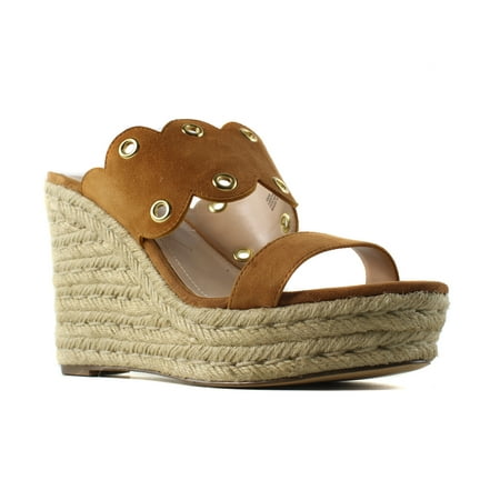 Brown Espadrille - Charles David Womens Brown Espadrille Heels Size 8.5 New