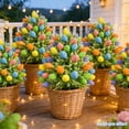 thumbnail image 4 of Ramo decorativo de huevos de Pascua para el suelo | Arreglo floral con huevos de espuma | Centro de mesa navideño para interiores | Decoración para patio y jardín al aire libre, 4 of 6