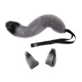 thumbnail image 3 of Tail Cosplay Set For Cat Wolf With And Craft And Fine Authentic Wide Application For Performance Shows And Grey, 3 of 6