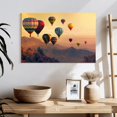 thumbnail image 3 of Elephant Stock Sunset Hot Air Balloons Wall Art - Horizontal Canvas Wall Art - Living Room Wall Decor - Transportation Canvas - Gray And Orange Decor - 24" x 16", 3 of 8