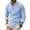 Light Blue, variant on LEKWK Henley Shirts for Men Long Sleeve Linen Lace up Shirt Casual V-Neck Beach T-Shirts Tie Front Adjustable Sleeve T-Shirt Vacation Travel Holiday Tops